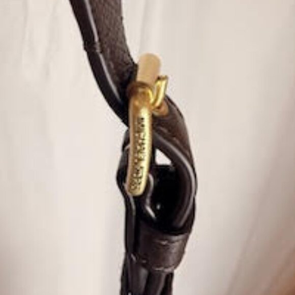 Michael Kors AUTHENTICATED Brown Suede Leather Hobo Bag Gold Chain Tassel Boho - Picture 10 of 15